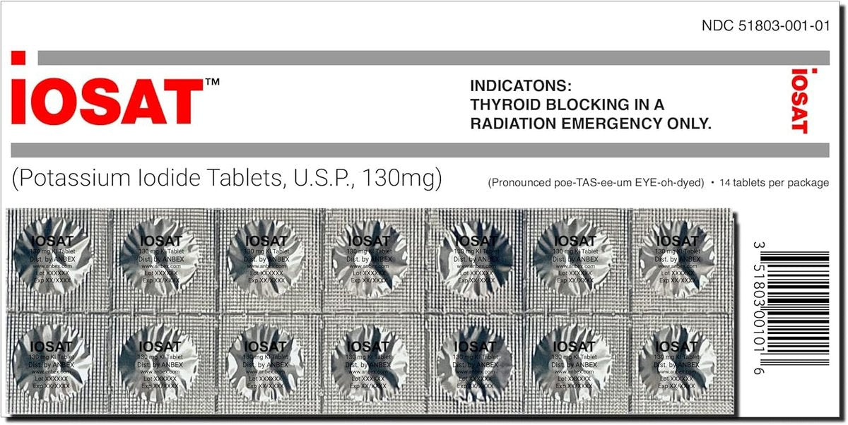 IOSAT Kaliumiodid 14 Tabletten – Jodtabletten für den Notfall
