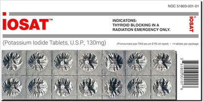 IOSAT Kaliumiodid 14 Tabletten – Jodtabletten für den Notfall