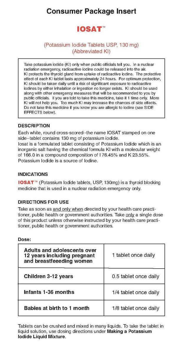 IOSAT Kaliumiodid 14 Tabletten – Jodtabletten für den Notfall