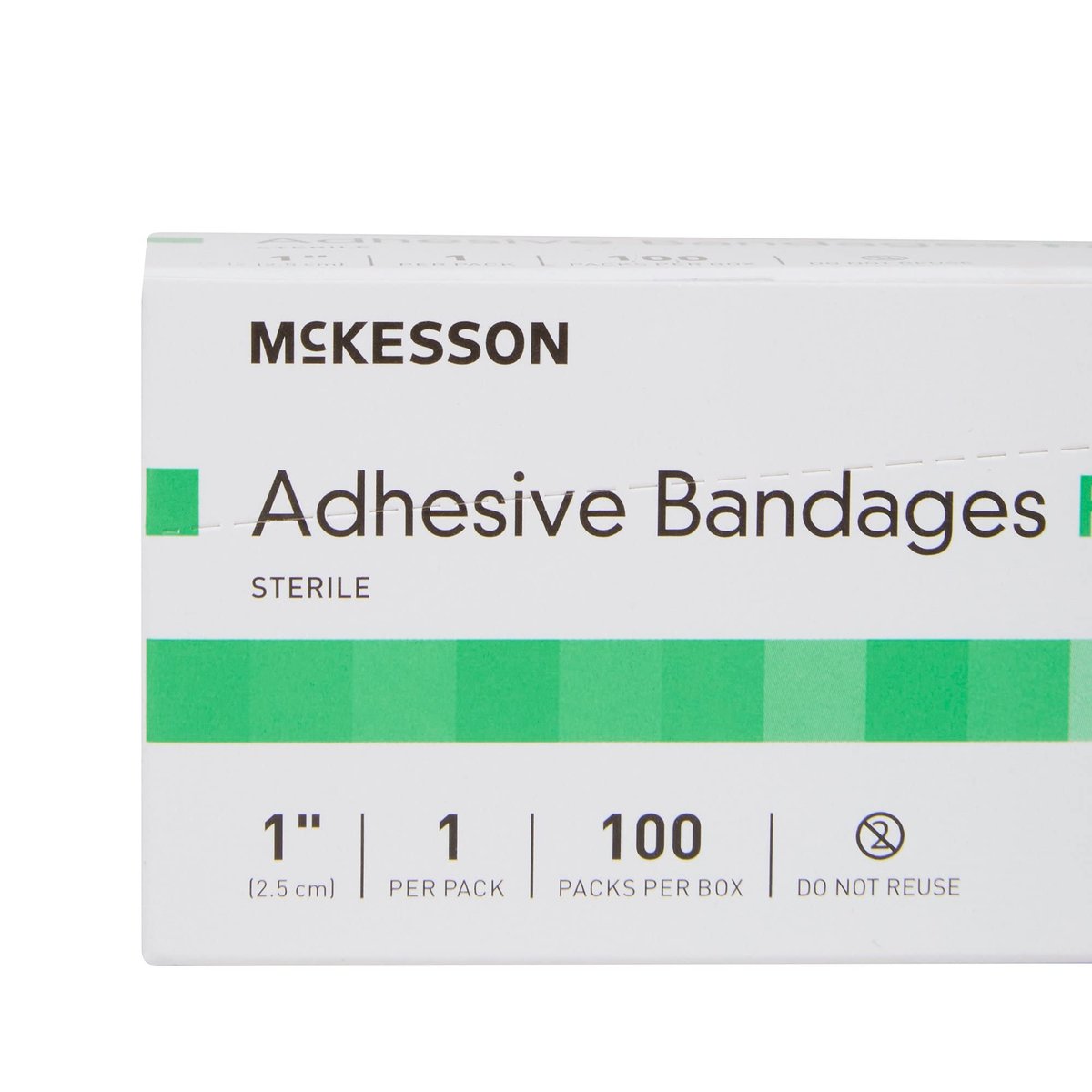 McKesson Pflaster, steril, Stoff, rund, 1 Zoll, 100 Stück, 1 Packung - hautfarben