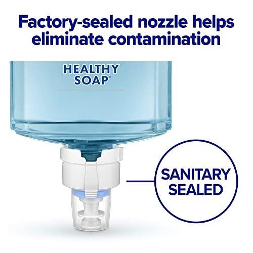 PURELL HEALTHY SOAP 0,5 % BAK Antimikrobieller Schaum, leicht parfümiert, 1200 ml Nachfüllpackung für PURELL ES8 Automatik-Seifenspender (2er-Pack) – 7779-02 – Hergestellt von GOJO, Inc.