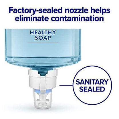PURELL HEALTHY SOAP 0,5 % BAK Antimikrobieller Schaum, leicht parfümiert, 1200 ml Nachfüllpackung für PURELL ES8 Automatik-Seifenspender (2er-Pack) – 7779-02 – Hergestellt von GOJO, Inc.