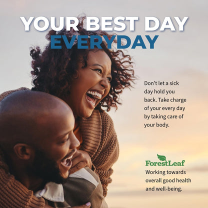 ForestLeaf Vitamin D3 50.000 IE | Hochdosiertes Vitamin D für Knochen, Immunsystem & Zähne | Wochenkapseln, 120 Kapseln, 2-Jahres-Vorrat