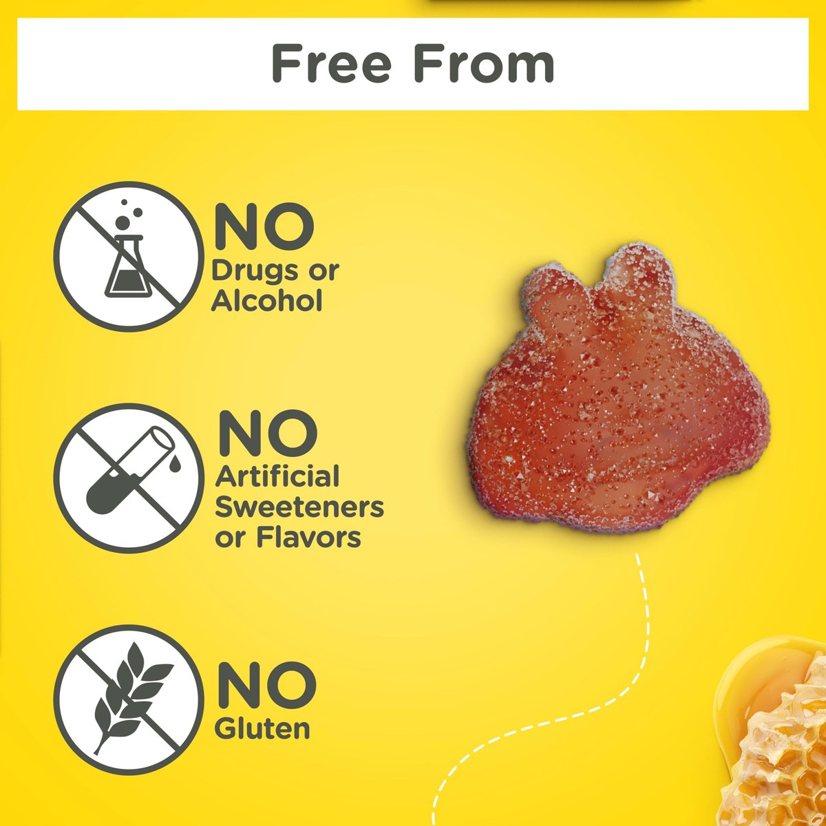 Zarbee's Melatonin Gummis 3mg – Schlafergänzung für erholsamen Schlaf, natürlicher Mix aus Früchten, für Erwachsene ab 12 Jahren, 60 Stück
