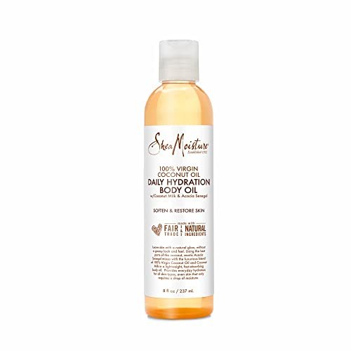 SheaMoisture Tägliches Hydratations-Körperöl mit Virgin Kokosnussöl für trockene Haut, parabenfrei, 237 ml