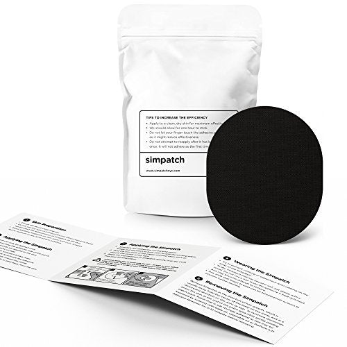 SIMPATCH Universal Klebepflaster (25er-Pack) - Wasserdichtes CGM-Pflaster (Schwarz)