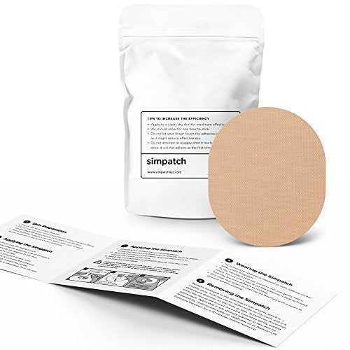 SIMPATCH Universal Klebepflaster (25er-Pack) - Wasserdicht, CGM-Pflaster (Beige)