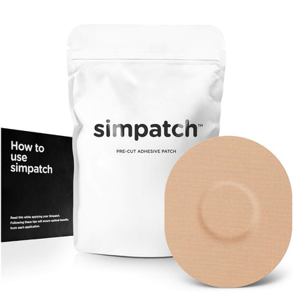 SIMPATCH Universal Klebepflaster (25er-Pack) - Wasserdicht, CGM-Pflaster (Beige)