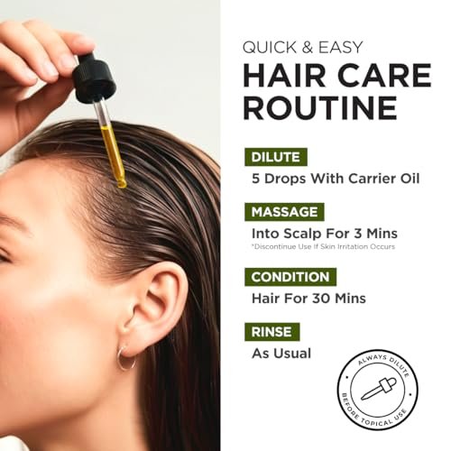 100% Reines Rosmarinöl - 0,34 Fl Oz - Rosmarinöl für Haare, Haut, Diffuser, Aromatherapie & DIY Kerzenherstellung Duft