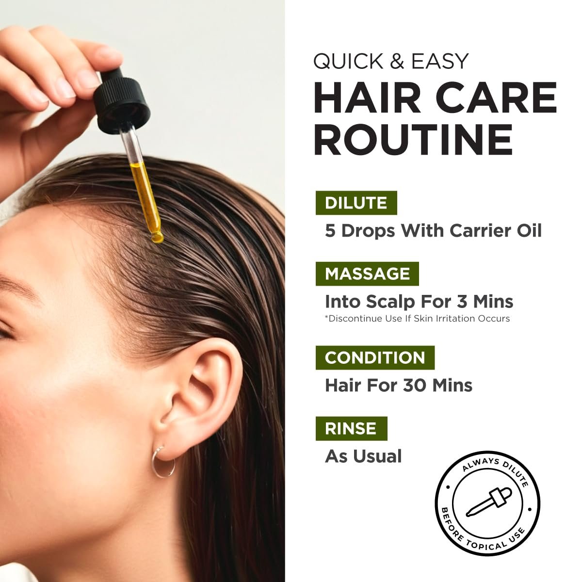 100% Reines Rosmarinöl - 0,34 Fl Oz - Rosmarinöl für Haare, Haut, Diffuser, Aromatherapie & DIY Kerzenherstellung Duft
