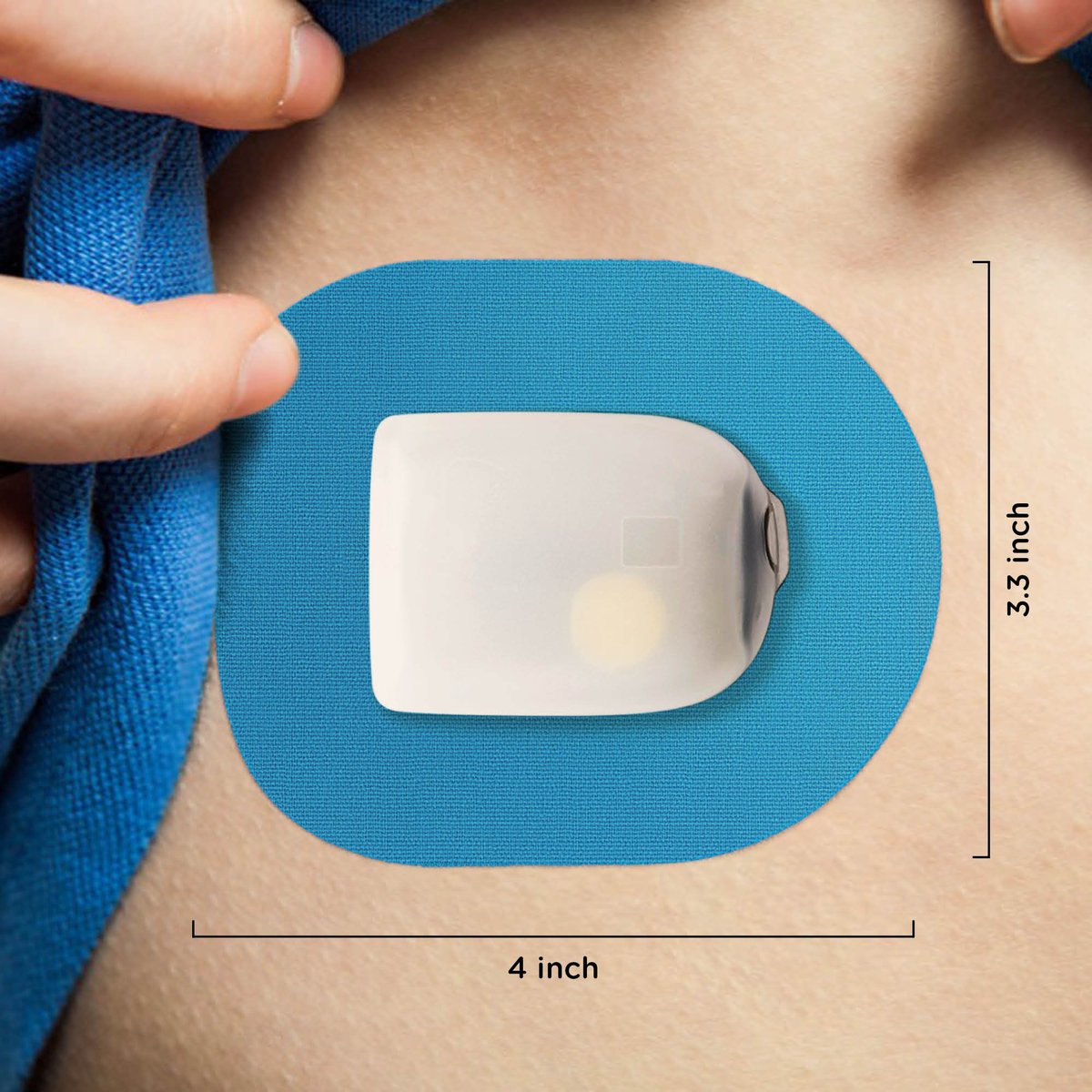 SIMPATCH Klebepflaster für OmniPod – 25 Stück – Schwarz
