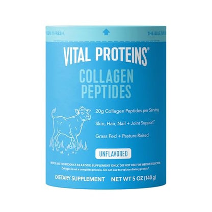 Vital Proteins Kollagenpeptide Pulver - Ungezuckert, 7 Portionen für Haut, Haare, Nägel und Gelenke