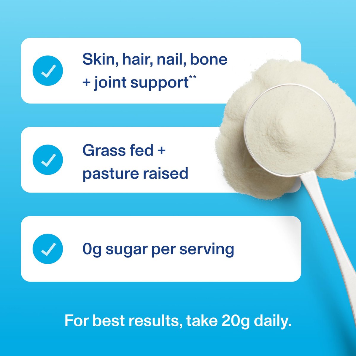 Vital Proteins Kollagenpeptide Pulver - Ungezuckert, 7 Portionen für Haut, Haare, Nägel und Gelenke