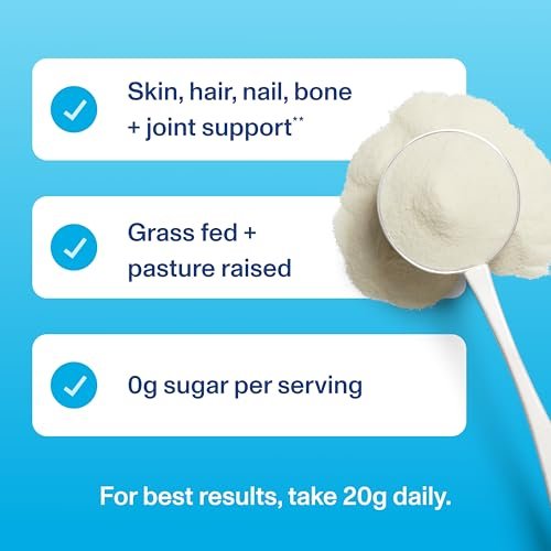 Vital Proteins Kollagenpeptide Pulver - Ungezuckert, 7 Portionen für Haut, Haare, Nägel und Gelenke