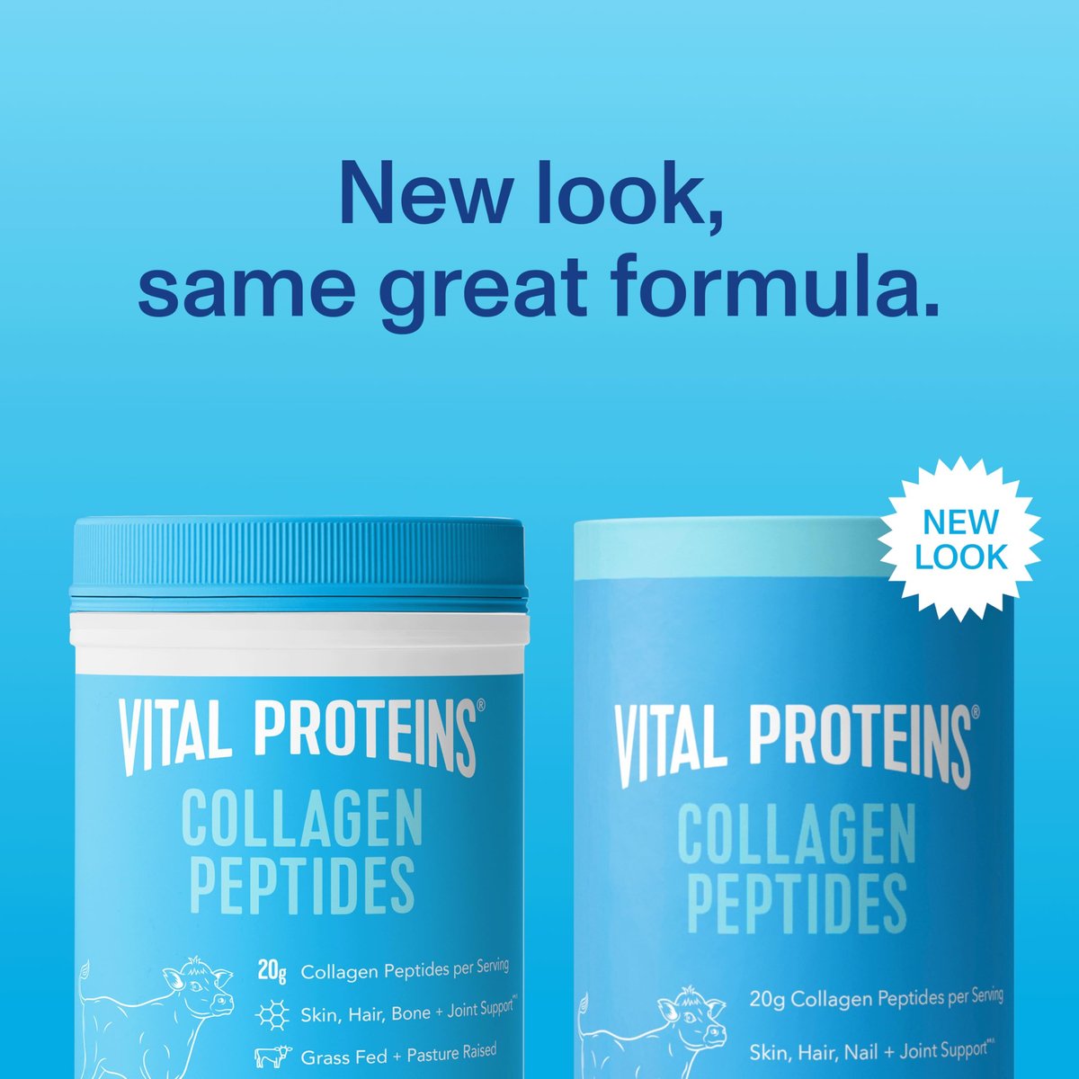 Vital Proteins Kollagenpeptide Pulver - Ungezuckert, 7 Portionen für Haut, Haare, Nägel und Gelenke