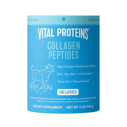 Vital Proteins Kollagenpeptide Pulver - Ungezuckert, 7 Portionen für Haut, Haare, Nägel und Gelenke