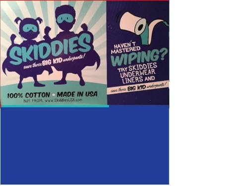 SKIDDIES Unterwäsche-Einlagen (40er-Pack) – Weiß, Baumwolle