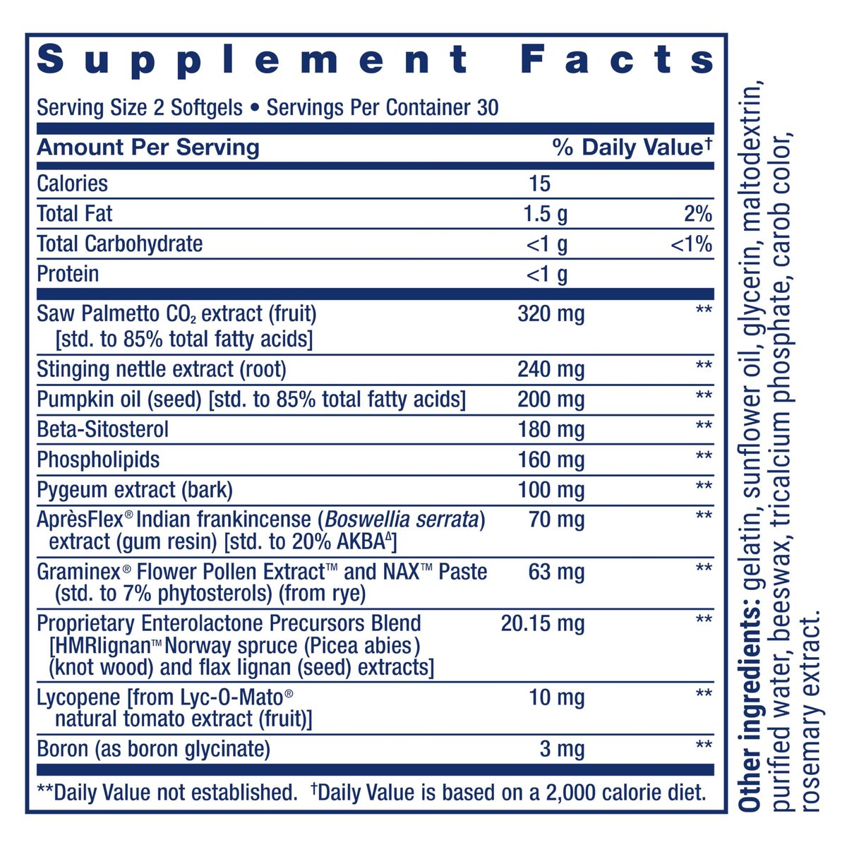 Life Extension Ultra Prostata-Formel – Sägepalme, Pygeum, Brennnesselwurzel, Lycopin für Prostata-Gesundheit, Harnfluss, PSA, Nicht-GVO, glutenfrei, 60 Softgels
