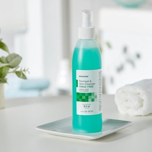 McKesson Perineal Hautreiniger, 8 oz [1er Pack] Spülfreier Körperreiniger für Inkontinenz- oder Stomaversorgung, Kräuterduft