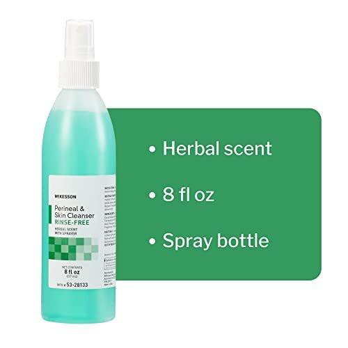 McKesson Perineal Hautreiniger, 8 oz [1er Pack] Spülfreier Körperreiniger für Inkontinenz- oder Stomaversorgung, Kräuterduft