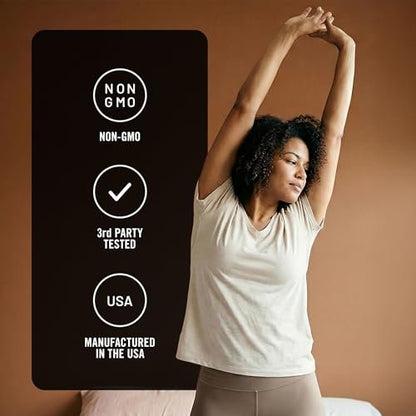 NatureWise Ashwagandha gegen Stress - Mit KSM-66 Extrakt, GABA, L-Theanin, Rhodiola Rosea - Pflanzliche Stimmungs- & Schlafunterstützung - Vegan, Nicht-GVO, Glutenfrei - 60 Kapseln [1-Monatsvorrat]