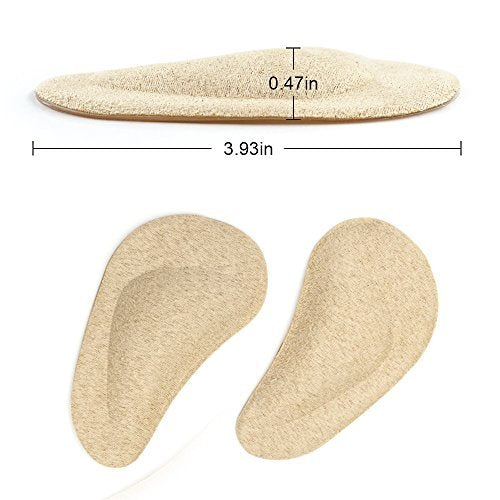 Dr. Foot's Fußgewölbe-Stützeinlagen für Plattfüße, Plantarfasziitis, Schmerzlinderung für Damen und Herren - 2 Paar (Beige)