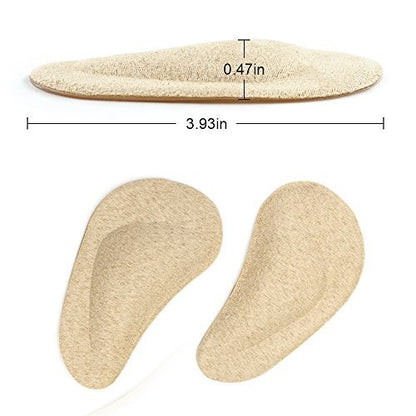 Dr. Foot's Fußgewölbe-Stützeinlagen für Plattfüße, Plantarfasziitis, Schmerzlinderung für Damen und Herren - 2 Paar (Beige)