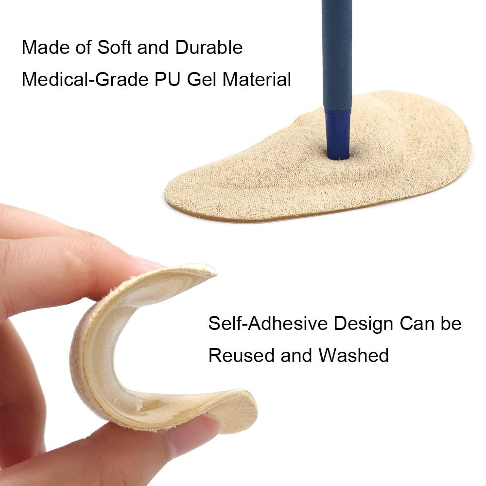 Dr. Foot's Fußgewölbe-Stützeinlagen für Plattfüße, Plantarfasziitis, Schmerzlinderung für Damen und Herren - 2 Paar (Beige)