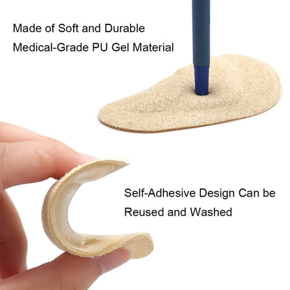 Dr. Foot's Fußgewölbe-Stützeinlagen für Plattfüße, Plantarfasziitis, Schmerzlinderung für Damen und Herren - 2 Paar (Beige)