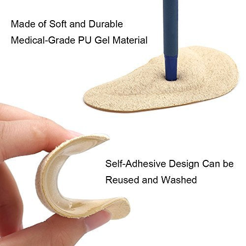 Dr. Foot's Fußgewölbe-Stützeinlagen für Plattfüße, Plantarfasziitis, Schmerzlinderung für Damen und Herren - 2 Paar (Beige)