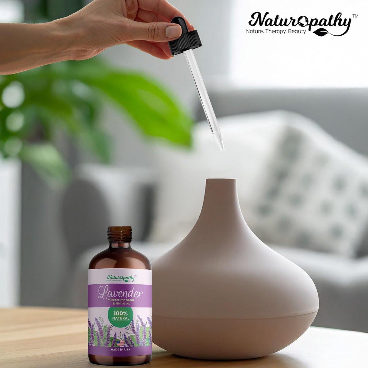 Naturopathy Lavendelöl, 100% natürliches therapeutisches Premium-Lavendelöl, 118 ml – Ideal für Aromatherapie und Entspannung