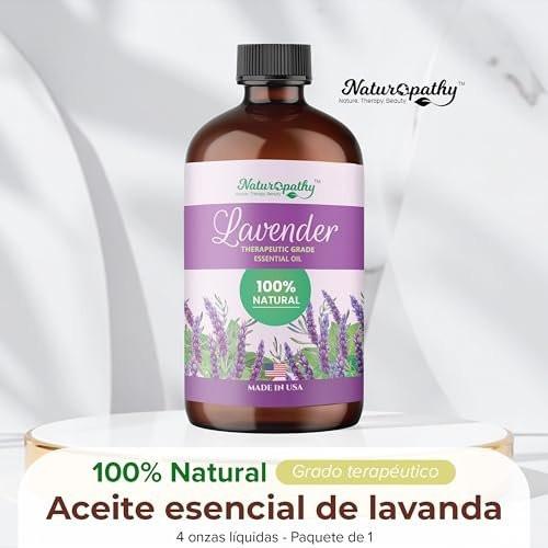 Naturopathy Lavendelöl, 100% natürliches therapeutisches Premium-Lavendelöl, 118 ml – Ideal für Aromatherapie und Entspannung