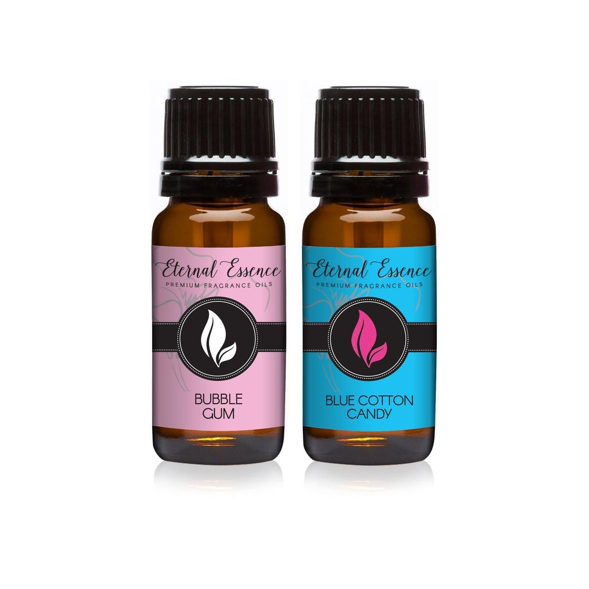 Eternal Essence Oils 2er-Pack 10ml Premium Duftöl - Blaue Zuckerwatte & Kaugummi - für Kerzen, Seifenherstellung, Aromatherapie, Diffuser, Haushalt & Luftbefeuchter