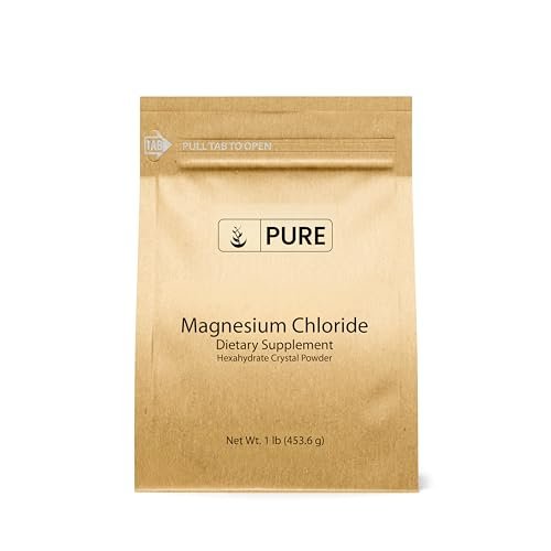 Pure Original Ingredients Magnesiumchlorid (1 Pfund) – Kristallpulver in umweltfreundlicher Verpackung, Magnesium Ergänzung