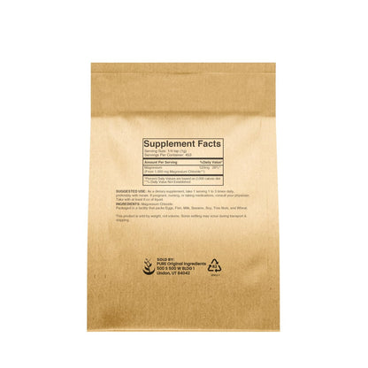 Pure Original Ingredients Magnesiumchlorid (1 Pfund) – Kristallpulver in umweltfreundlicher Verpackung, Magnesium Ergänzung