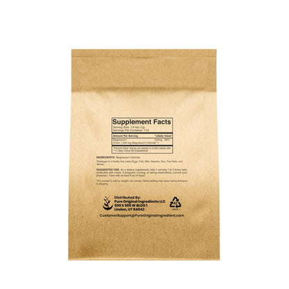 Pure Original Ingredients Magnesiumchlorid (113g) – Orales Ergänzungsmittel, Kristallpulver, Lebensmittelqualität