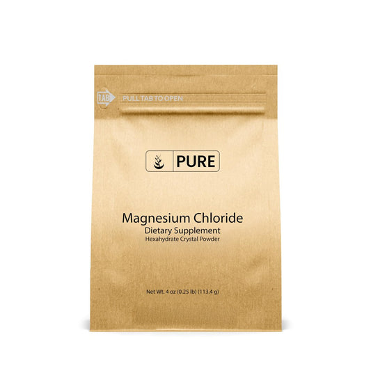 Pure Original Ingredients Magnesiumchlorid (113g) – Orales Ergänzungsmittel, Kristallpulver, Lebensmittelqualität