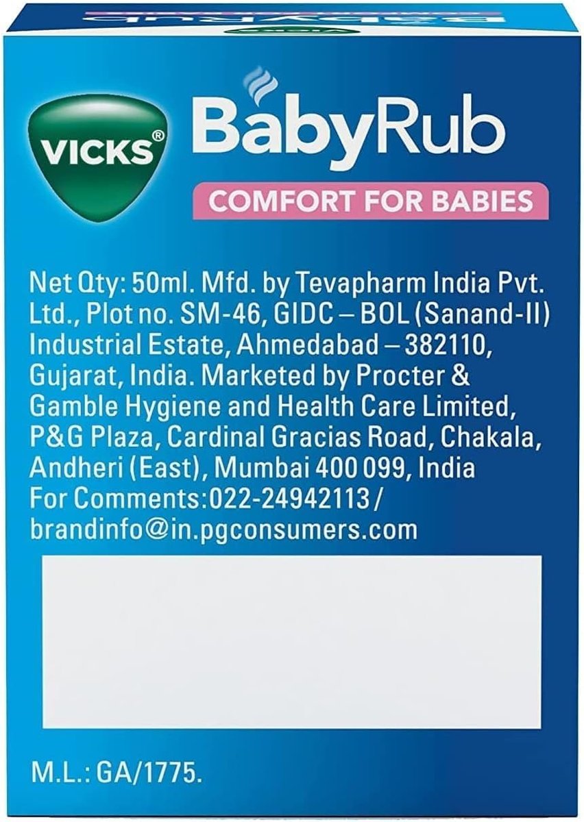 Vicks BabyRub – Beruhigende Salbe für Babys (50 ml) + V4l Servietten 125 Blatt kostenlos