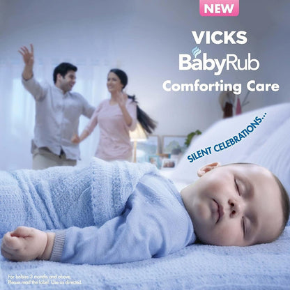 Vicks BabyRub – Beruhigende Salbe für Babys (50 ml) + V4l Servietten 125 Blatt kostenlos
