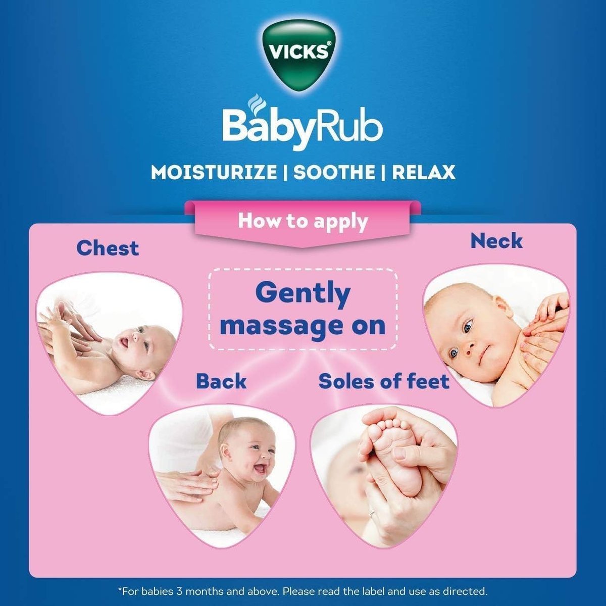 Vicks BabyRub – Beruhigende Salbe für Babys (50 ml) + V4l Servietten 125 Blatt kostenlos