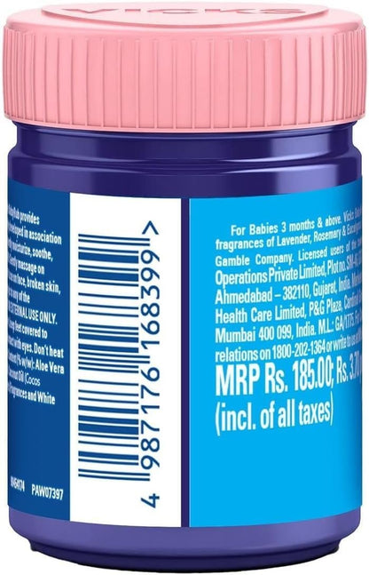 Vicks BabyRub – Beruhigende Salbe für Babys (50 ml) + V4l Servietten 125 Blatt kostenlos