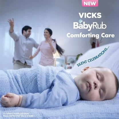 Vicks BabyRub – Beruhigende Salbe für Babys (50 ml) + V4l Servietten 125 Blatt kostenlos