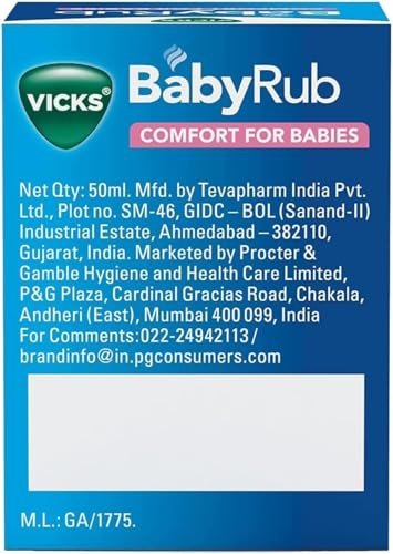 Vicks BabyRub – Beruhigende Salbe für Babys (50 ml) + V4l Servietten 125 Blatt kostenlos