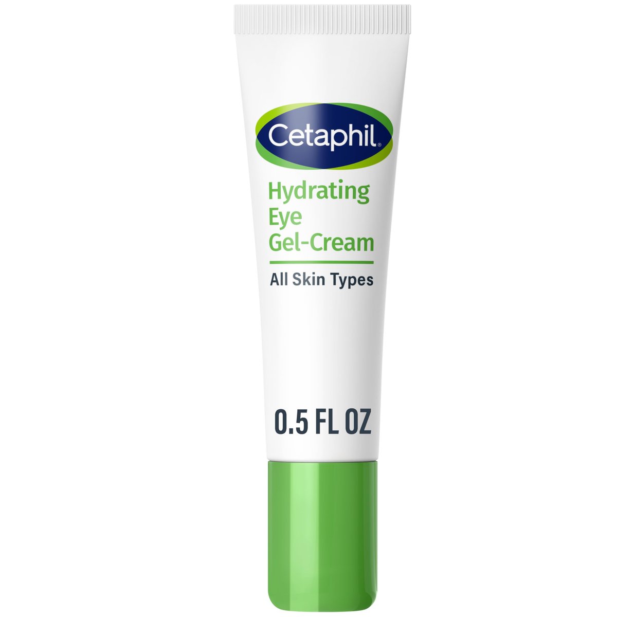 Cetaphil Hydrating Eye Gel-Creme mit Hyaluronsäure, 0,5 Fl Oz, hellt auf und glättet die Augenpartie, 24-Stunden-Feuchtigkeitspflege für alle Hauttypen