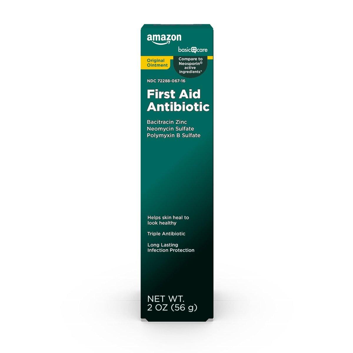 Erste-Hilfe Triple Antibiotika Salbe, behandelt kleine Schnitte, Schürfwunden und Verbrennungen, 56 g (2 Unzen)