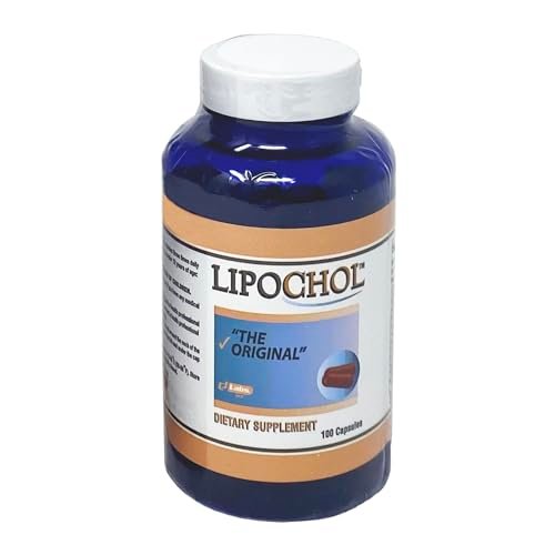 Lipochol Nahrungsergänzungsmittel zur Leberreinigung & -entgiftung, tägliche Entgiftung & Leberunterstützung mit Vitaminen, Nährstoffunterstützung, Entgiftung & Reparatur, 100 Kapseln, 1 Packung