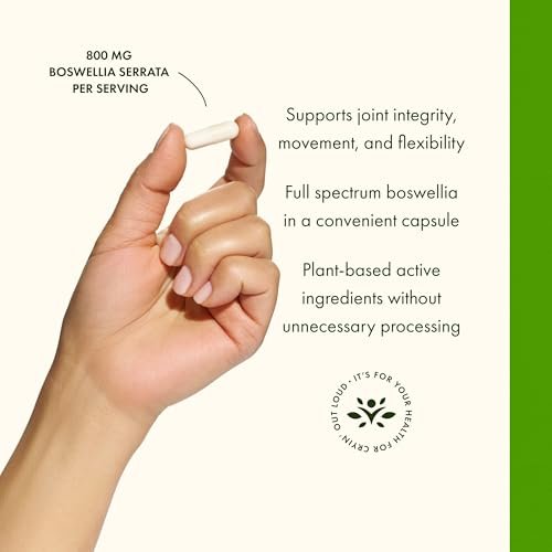 Swanson Doppelte Stärke Boswellia Serrata Ayurveda Gelenkergänzung für aktive Erwachsene - Beweglichkeit & Flexibilität - 800 mg (60 Kapseln, 2er-Pack)