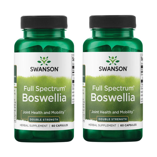 Swanson Doppelte Stärke Boswellia Serrata Ayurveda Gelenkergänzung für aktive Erwachsene - Beweglichkeit & Flexibilität - 800 mg (60 Kapseln, 2er-Pack)