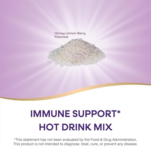Nature's Way Sambucus Holunder Heißgetränk mit Vitamin C und Echinacea, Immununterstützung*, Honig-Zitrone-Beere-Geschmack, 10 Portionsbeutel (Verpackung kann variieren)