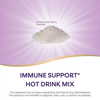Nature's Way Sambucus Holunder Heißgetränk mit Vitamin C und Echinacea, Immununterstützung*, Honig-Zitrone-Beere-Geschmack, 10 Portionsbeutel (Verpackung kann variieren)
